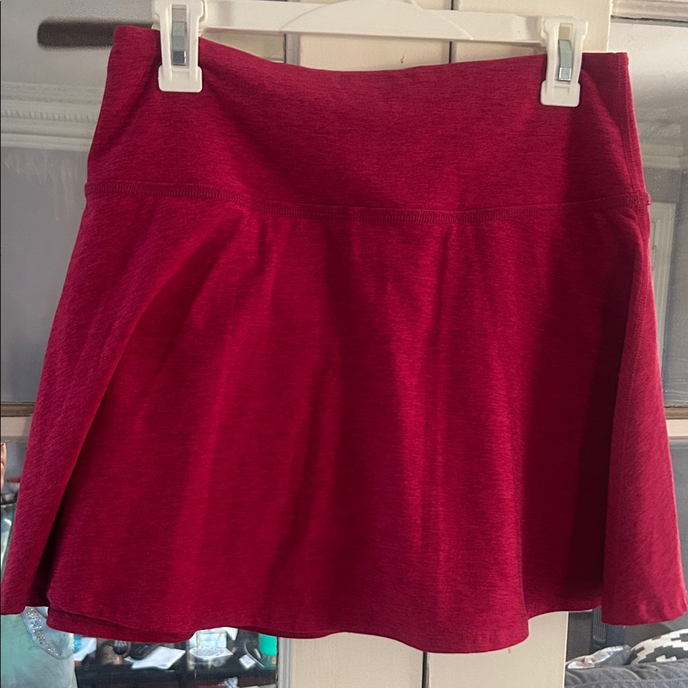 Beyond Yoga Vibrant Red Skater Skirt